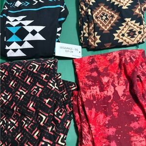 Lularoe os bundle of leggings new with tag